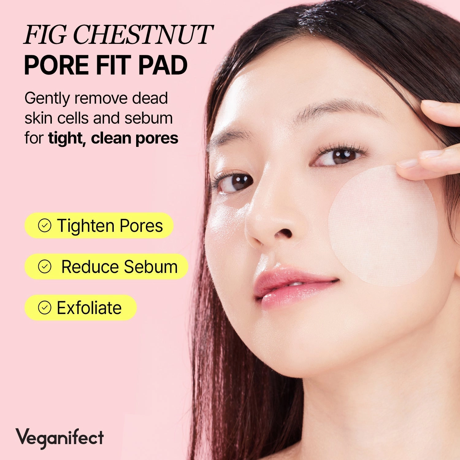 Veganifect Lifting And Balancing Pore Fit Toner Pad