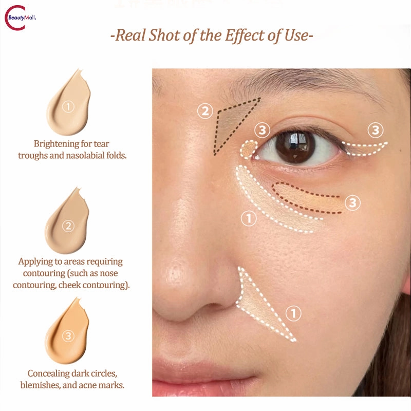 XIXI Flawless Skin Long-Lasting 3-Color Concealer